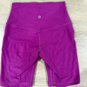 lululemon athletica Purple Bike Shorts High-Waisted Moisture-Wicking